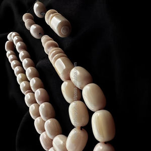 Cuentas sueltas redondas de hueso de buey genuino, hebras de cuerno artesanal, cuentas de oración por Falak World Export - Product Image 1