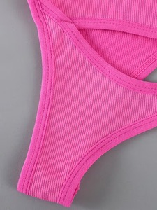 Sleek Asymmetric Gym Wear Ladies Bra Underwear Single Strap Exercise Clothing Athleisure Ribbed <b>Crop</b> <b>Top</b> Private Label - Product Image 4