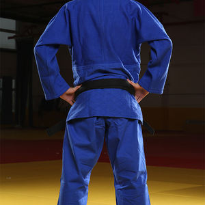Kimono de Judo et Jiu-Jitsu de Haute Qualité 2026 – Tenue d'Arts Martiaux Personnalisée Bleue Unisexe - Product Image 2