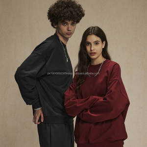 Personalizado transpirable de gran tamaño sólido suelto algodón 430 gramos pulóver con capucha cuello sudadera estilo invierno sudaderas con capucha - Product Image 2