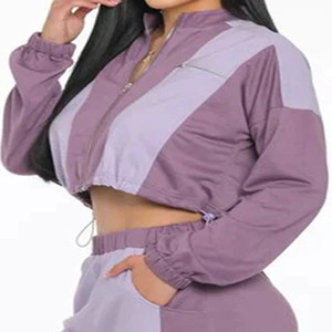 Nouvelle Collection 2026 – Vêtements d'Hiver 100% Coton de Haute Qualité pour Femme : Ensembles Décontractés Cropped et Pantalon Cargo Vintage de Qualité Supérieure - Product Image 5