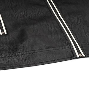 Blouson aviateur en cuir de baseball chaud d'hiver de haute qualité, blouson de moto personnalisé, streetwear, coupe-vent pour unisexe - Product Image 4