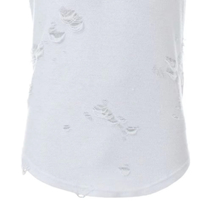 T-shirts pour hommes Distress, streetwear, 100% coton, légers, manches courtes, en vente - Product Image 3