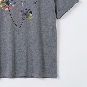 Camisetas de Diseño RTS con Logotipo Personalizado, de Verano para Mujer, de Poliéster Tejido, Transpirables, de Manga Corta, con Estampado Gráfico de Mariposas - Product Image 6