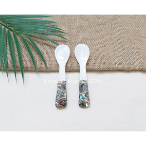 Cucharas de Concha Hechas a Mano, Forma Ovalada, Material Natural, Duraderas, Decoración para el Hogar, Artesanía - Product Image 3