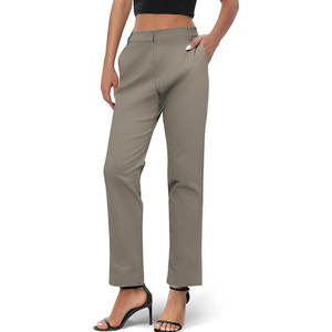 Nouveau pantalon large tendance pour femme, taille haute, respirant, pour le travail, OEM ODM - Product Image 5