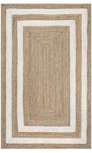 Tapis décoratif lavable en jute 100% adapté pour la chambre, le salon et le couloir - Product Image 3