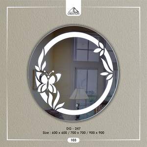 Este espejo LED de forma redonda es un accesorio elegante y moderno diseñado para añadir elegancia y funcionalidad a cualquier espacio. - Product Image 4