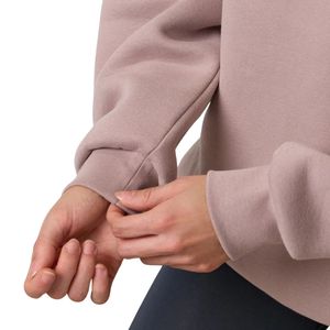 Sweat-shirt à col rond rose poudré pour femme, coupe décontractée, pull oversize à manches longues, streetwear décontracté, toucher doux, à porter au quotidien - Product Image 5