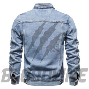 BLOODLINE INTERNATIONAL Veste en jean pour femme, style camionneur, manches longues, col boutonné, noir uni délavé, coton, séchage rapide, hiver - Product Image 6
