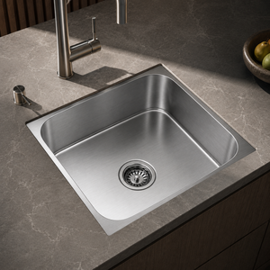 Évier de cuisine en acier inoxydable brossé, cuve ovale, évier multi-usages à poser sur le comptoir - Product Image 3