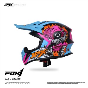El casco JPX Fox1 Motif X 42 Supermoto Cross ofrece una protección superior y un estilo audaz para la mejor experiencia de motocross. - Product Image 4