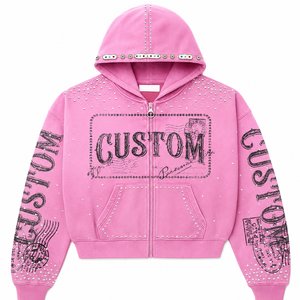 Sudadera con Capucha Personalizada con Estampado Puff, Sudadera para Hombre con Estampado Puff, Sudadera de Algodón Grueso para Marcas Urbanas Estadounidenses, MOQ Bajo - Product Image 6