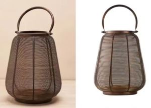 Vintage Metal <b>lantern</b> Home Decoration Handmade Candle Holder Decor Miniature Home Gifts - Product Image 3