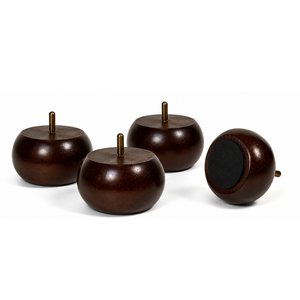 Modern Round <b>Sofa</b> <b>Legs</b> Solid Wood Replacement Furniture Feet <b>for</b> Couch Sectional Loveseat and Ottoman Support Wood Ball <b>Legs</b> - Product Image 1