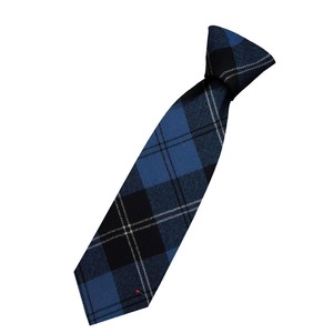 Corbata Clásica a Cuadros para Hombre, Corbata de Seda con Patrón Azul y Negro, Accesorio de Vestimenta Formal - Product Image 3