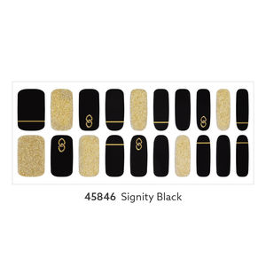 Signity meilleure vente noir 3D Gel ongles bandes #45846 haute qualité facile Salon ongles autocollants mode article décoration de Corée - Product Image 2