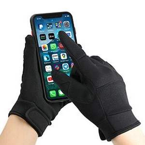 Gants vintage en cuir de chèvre respirant pour moto, protection contre les chocs, compatibles écran tactile, résistants pour le cyclisme en extérieur - Product Image 1