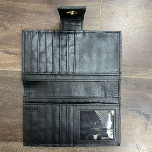 กระเป๋าสตางค์พับสองพับแฟชั่นสำหรับผู้หญิงกระเป๋าเงินใส่บัตรแบบหรูหราดีไซน์2025หนังวัวลายลายตารางหมากรุก - Product Image 6