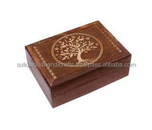 Jewelry Box <b>Bracelet</b> Earring Wooden Carved Handmade Customized Colors with <b>Turtle</b> Technique Dots Painting - Product Image 1