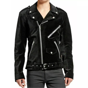 Gothic High-Quality Handmade Moto Black Velvet <b>Jacket</b> Motorcycle Asymmetric <b>Zip</b> <b>Up</b> <b>Jackets</b> Men's - Product Image 1