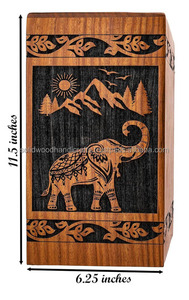 Urnas de Cremación para Adultos al por Mayor, Urnas de Madera para Cenizas Humanas, Urnas Funerarias, Tamaño Personalizado, Artículos para Entierro - Product Image 2