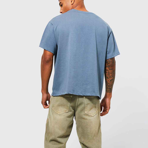 เสื้อยืดทรงบ็อกซี่ผู้ชาย พิมพ์ลายตามสั่งจากโรงงานโดยตรง ผ้าฝ้าย 100% ระบายอากาศได้ดี คุณภาพเยี่ยม ส่งตรงจากปากีสถาน ปี 2026 - Product Image 5