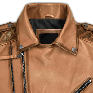 Chaqueta de Cuero Estilo Motero con Logotipo Personalizado, Precio al por Mayor, Chaquetas de Cuero a la Moda, Ropa Masculina de Tendencia, Chaqueta de Cuero Casual para Invierno - Product Image 4