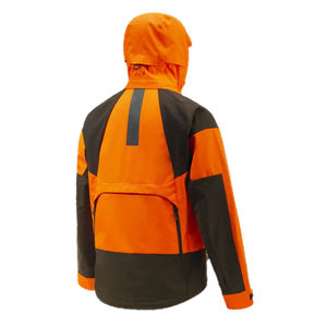 Veste de chasse imperméable orange vif pour homme, veste softshell silencieuse haute visibilité pour le camping, la randonnée, équipement de plein air, coupe-vent - Product Image 2