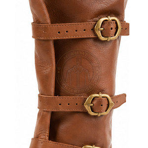 Bottes médiévales classiques modernes, cuir souple, légères, écologiques, haute qualité, design personnalisable, taille flexible - Product Image 6