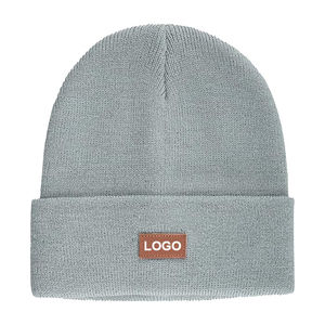Gorro de Punto Personalizado de Primera Calidad, Diseño Personalizado OEM, Gorro de Invierno para Uso Diario, 100% Algodón, Lazo Completo, con Diseño de Personajes - Product Image 1