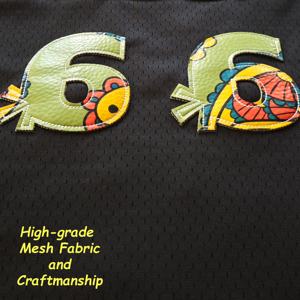 Conjunto de camiseta y pantalón corto de malla para hombre con logo personalizado, camiseta oversize holgada, conjunto deportivo de verano informal de dos piezas - Product Image 6