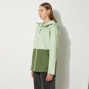 <b>Women's</b> Coral Hooded Waterproof <b>Jacket</b> Full Sleeve Polyester Outerwear Spring <b>Utility</b> Style Regular Fit Plus Size - Product Image 3