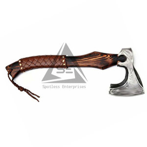 Professional High Quality Bearded <b>Axe</b> with Wood <b>Handle</b> for Cutting & Woodworking Outdoor & Hunting Use 3-Year Warranty - Product Image 3