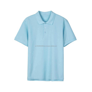 Chemise polo décontractée à manches courtes OEM Compact Siro Spinning Lapel, vêtements de travail d'entreprise, logo personnalisé, broderie, impression, tissu fabriqué - Product Image 1