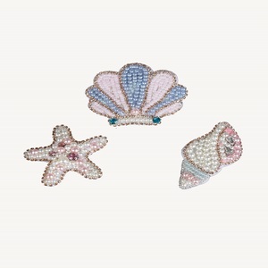 Patchs brodés de perles de rocaille de qualité supérieure pour vêtements, patchs brodés créatifs de perles de rocaille pour vêtements de mode - Product Image 5