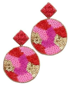 ต่างหูรูปฟักทองงานเทศกาล งานฝีมือปักลูกปัดสีดำทอง งานปักครอสติช - Product Image 5