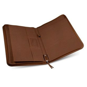 Leather <b>A4</b> Document <b>Folder</b> With Inner Pockets For Business Use black color - Product Image 6