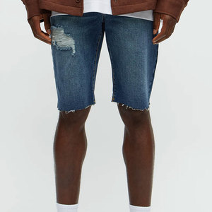 Pantalones Cortos de Mezclilla para Hombre, Estilo Vintage, Lavados, Casuales, Holgados, con Bordado Personalizado, Estampado, Estilo Baggy - Product Image 1