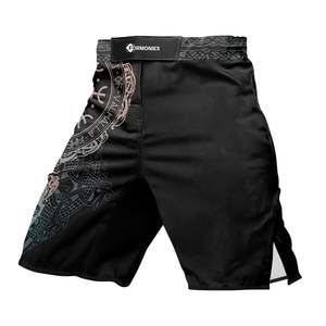 Men MMA Shorts Panel Print <b>Elastic</b> Waist Gym Training Kickboxing Lightweight Quick Dry Colorful Top top mens mma martial arts - Product Image 6