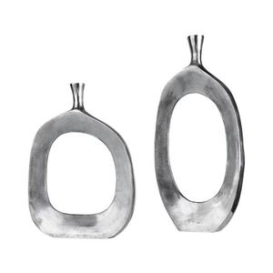 Jarrón de Flores Dorado Hecho a Mano, Diseño Moderno, Aluminio Sólido, Juego de Dos Macetas Metálicas Decorativas para el Hogar, para Bodas - Product Image 6