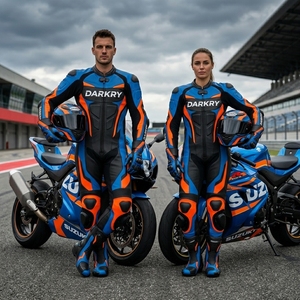 Traje de Cuero Personalizado para Motociclismo Unisex, Proveedor Mayorista OEM ODM, Equipo de Protección para Días de Pista, Botas y Guantes para Motociclistas - Product Image 5