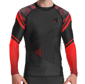 Service OEM, qualité supérieure, rashguard uni à manches longues, style unique, utilisation en extérieur. - Product Image 4