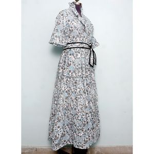 Vestido Maxi Vintage Hecho a Mano, Estilo Línea A, Ligero y Fluido, Estilo Veraniego para Vacaciones, Paseos por la Playa, Fiestas Informales, Escapadas, Elegante para Mujer - Product Image 5