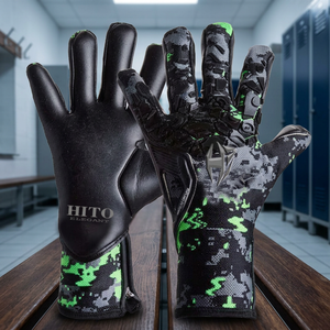 Gants de gardien de but en cuir souple, design personnalisé, vêtements de sport de sécurité, meilleur fournisseur à prix raisonnable. - Product Image 3