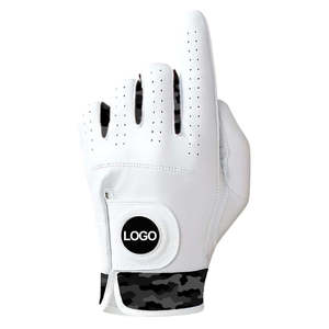 Guante de Golf de Cuero Genuino Blanco con Diseño de Estrellas y Rayas, Transpirable, para Mano Derecha, Unisex, con Cierre de Velcro - Product Image 2