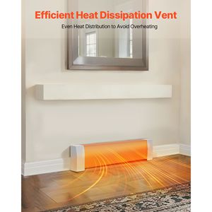 Cubierta Frontal para Calentador de Zócalo de Acero Reforzado de 3 pies, Serie Premium, para Mejoras del Hogar - Product Image 1