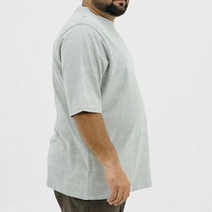 T-shirt uni 180 g/m² imprimé pour homme, en coton biologique vierge, coupe oversize, avec service OEM personnalisé - Product Image 4