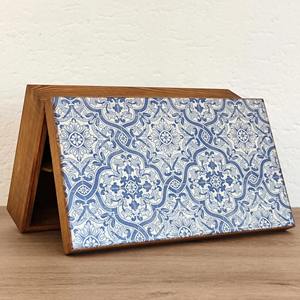 กล่องไม้พิมพ์ลายสำหรับใส่การ์ดสูตรอาหาร กล่องไม้พิมพ์ลายสำหรับใส่เครื่องประดับในครัว กล่องไม้พิมพ์ลายสำหรับจัดเก็บเอกสาร กล่องจัดระเบียบเอกสาร ขายส่ง - Product Image 6