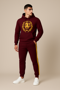 Mens Airport Style Tracksuit Hoodie And <b>Pants</b> Set Designed For Travel Comfort Stylish Relaxed Outfit Daily Wear - Product Image 2